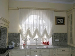 French Curtains In The Kitchen Interior