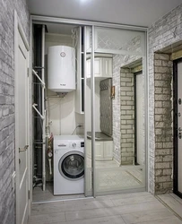 Toilet and bathroom in the hallway photo