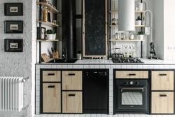 Kitchen design with boilers and pipes