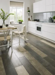Laminate flooring photo in the kitchen