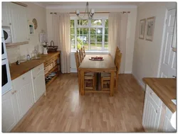 Laminate flooring photo in the kitchen