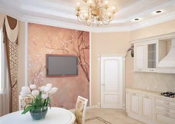Kitchens with peach walls photo