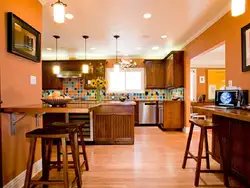 Kitchens With Peach Walls Photo