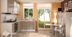 Кухни с персиковыми стенами фото