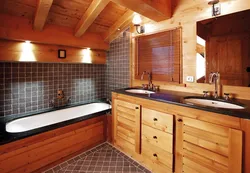 Bathroom design in a country house