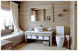 Bathroom design in a country house