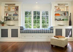 Window sill design in the living room