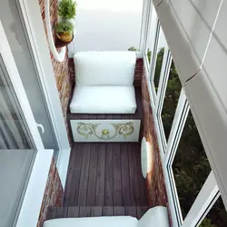 Design Of A Long Balcony In An Apartment
