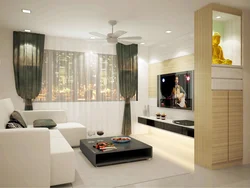 Living room without windows interior design