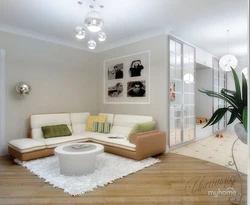 Living room without windows interior design