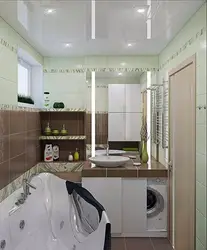 Bathroom design for an apartment in a panel house