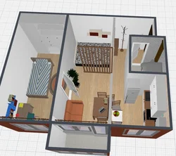 Дизайн 2 комнатной квартиры в хрущевке комнаты смежные