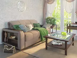 Accordion sofa in the living room interior