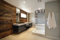 Bathroom Finishing With Laminate Design Photo