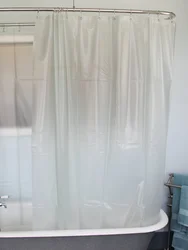 Ванна бөлмесінің фотосуретіне арналған пластикалық перде