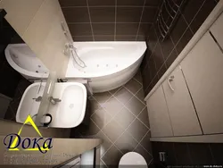 Bathroom With Corner Toilet Photo