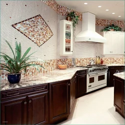 Дизайн настенной плитки на кухне