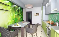 Kitchen design in a modern style inexpensive photo wallpaper