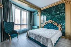 Bedroom Design In Emerald Color Photo