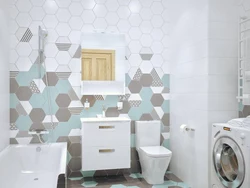 Hexagon tile bath design