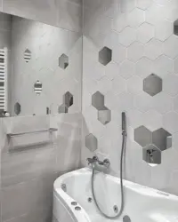 Hexagon tile bath design