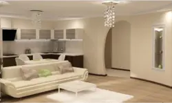 Дизайн гостиной со светлым полом