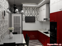 Red Khrushchev kitchen design