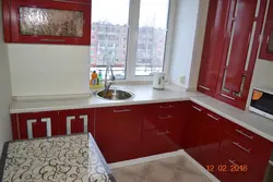 Red Khrushchev kitchen design