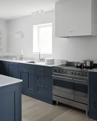 Gray Blue Kitchen Design