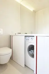Built-in washing machines in the bathroom photo
