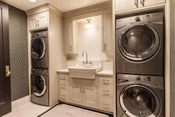 Built-In Washing Machines In The Bathroom Photo