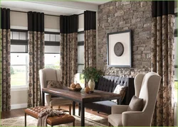 Fashionable curtains for the living room 2023 new items in the interior photo