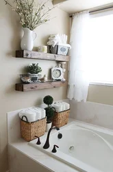Красивые полки в ванной фото