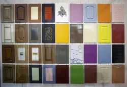 Samples of MDF facades for the kitchen photo