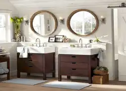 Bathroom furniture in the interior photo