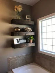 Bathroom Shelves In The Wall Design