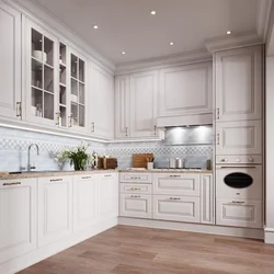 White Doors In The Kitchen Interior Photo