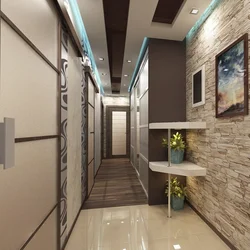 Interior of the hallway in a three-room apartment