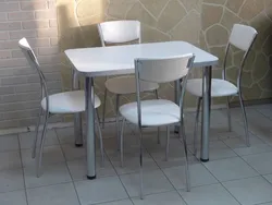 Стол и стулья для маленькой кухни современный дизайн