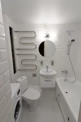 Combine a bathroom in a panel house photo