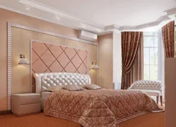 Персікавая спальня дызайн фота