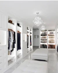 Dressing room white interior