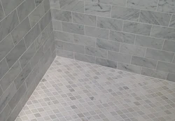 Grout For Gray Tiles In The Bathroom Photo