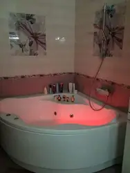 Дизайн маленькой ванной с джакузи