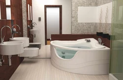 Small bathroom design with jacuzzi