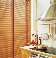 Decorate blinds in the kitchen photo