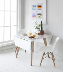 Kitchen tables interior of a small kitchen photo