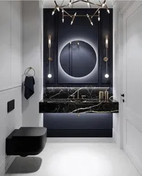 Photo Of Black Toilet Bath Interior