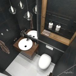 Photo Of Black Toilet Bath Interior