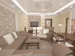 Living room design 25 sq m photo with one window